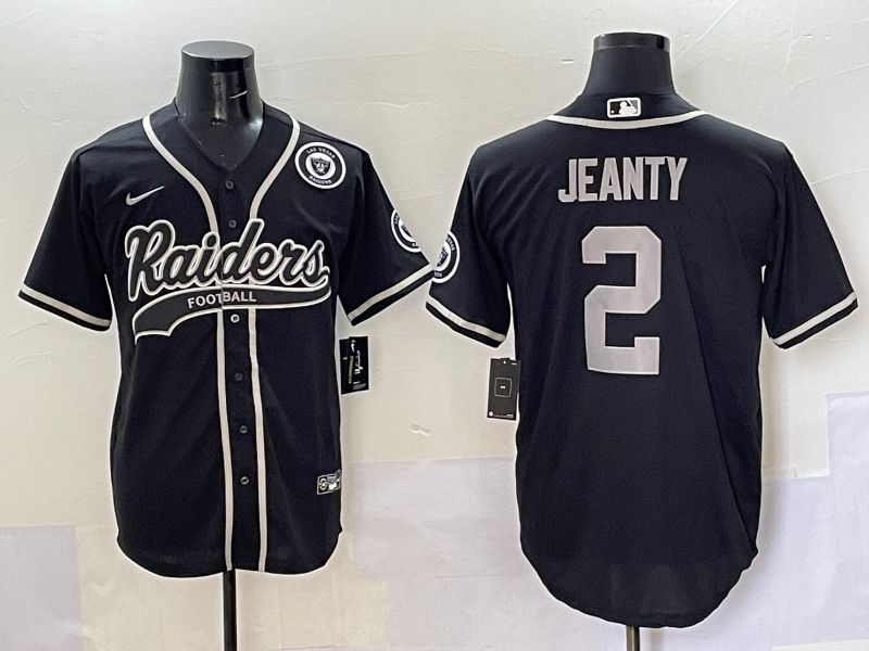 Men 2025 Oakland Raiders #2 Jeanty Black Joint Name Nike Limited NFL Jersey style 7->oakland raiders->NFL Jersey